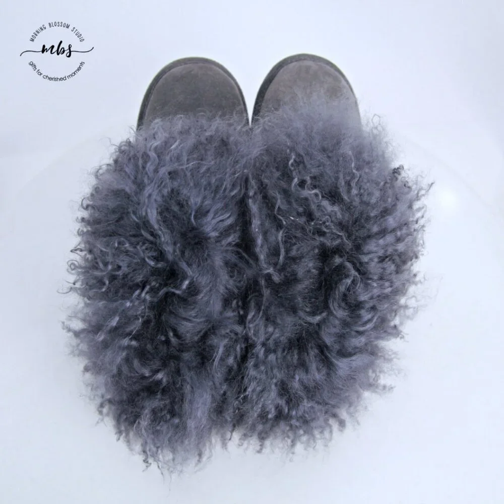 NWT Bearpaw Boo Boots‎ Charcoal Girl 5